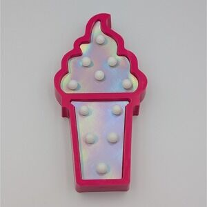 Limited Too Ice Cream Cone Light – Y2K Iridescent Lamp Retro Room Decor 2000s